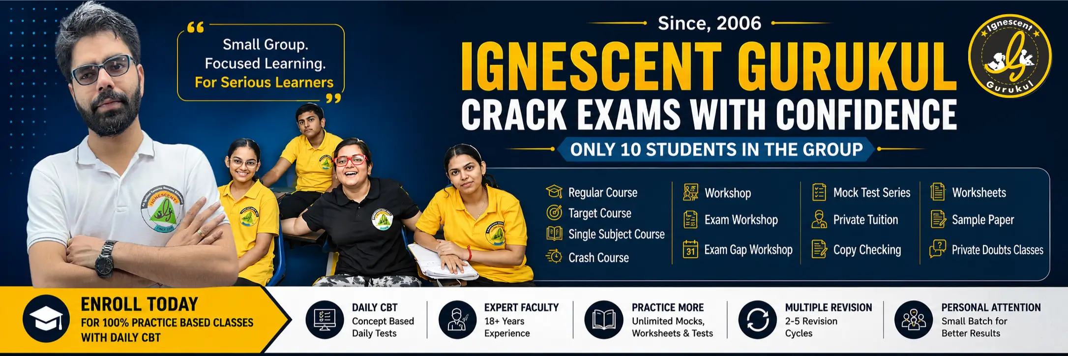 Ignescent Gurukul JEE Main and Advanced Coaching - Practice Based Classes
